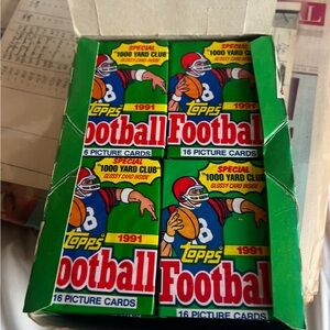 1991 Topps Football picture cards